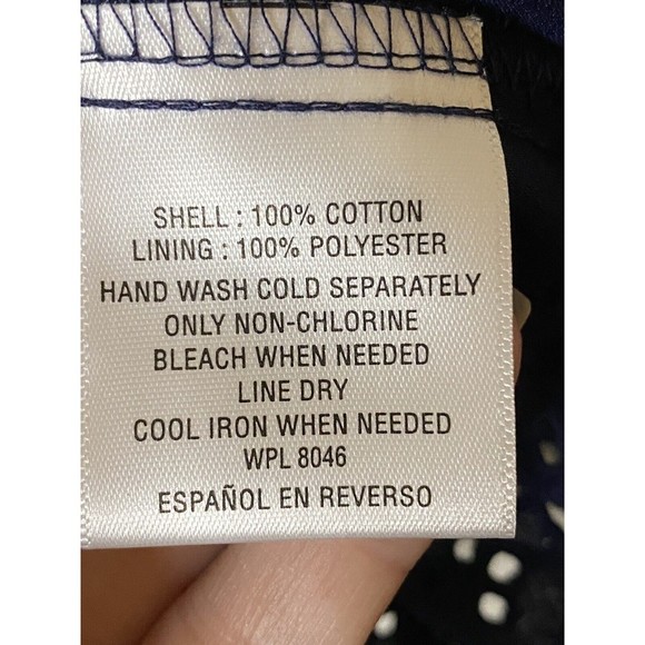 NWT MAISON JULES Eyelet Camisole Peplum Top - Sz XS - Blue Crochet Elegance - Picture 6 of 7